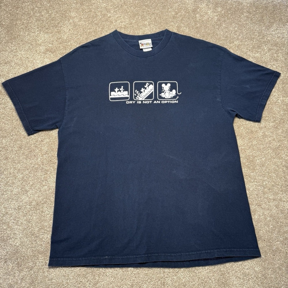 Vintage Splash Mountain Dry Is Not An Option XL T Shirt